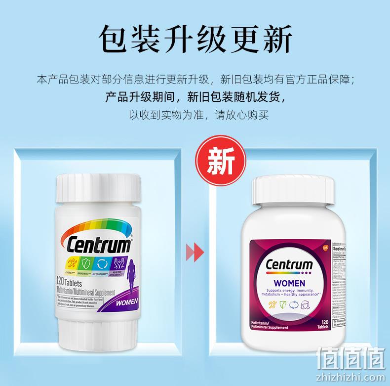 88VIP会员，Centrum 善存 女士/男士复合维生素 美版 120粒 61.75元包邮包税（双重优惠） 值值值-买手聚集的地方