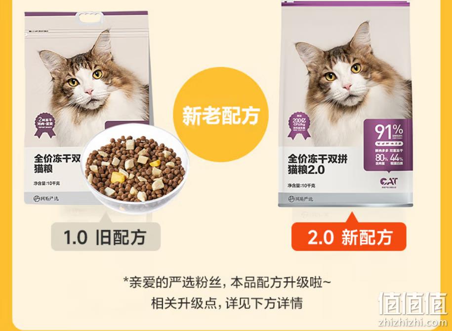plus会员，YANXUAN 网易严选 冻干双拼全阶段猫粮2.0升级版 1.8kg*4件 219元包邮（赠品丰富） 值值值-买手聚集的地方