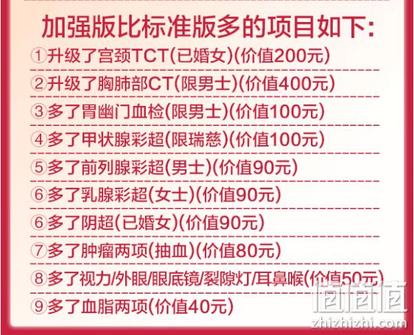 美年大健康/瑞慈 幸福家人X体检套餐 269~699元（需领券） 值值值-买手聚集的地方