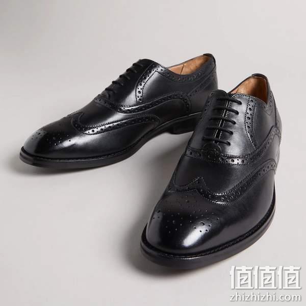 42码，Ted Baker 泰德·贝克 Amaiss 男士真皮布洛克烤花牛津鞋260150 新低479.74元 值值值-买手聚集的地方