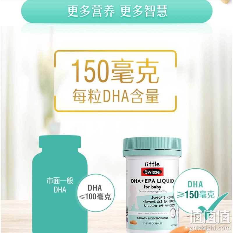 88VIP会员，Swisse 斯维诗 婴幼儿DHA+EPA鱼油软胶囊 60粒*2瓶 131.1元包邮（65.55元/件） 值值值-买手聚集的地方