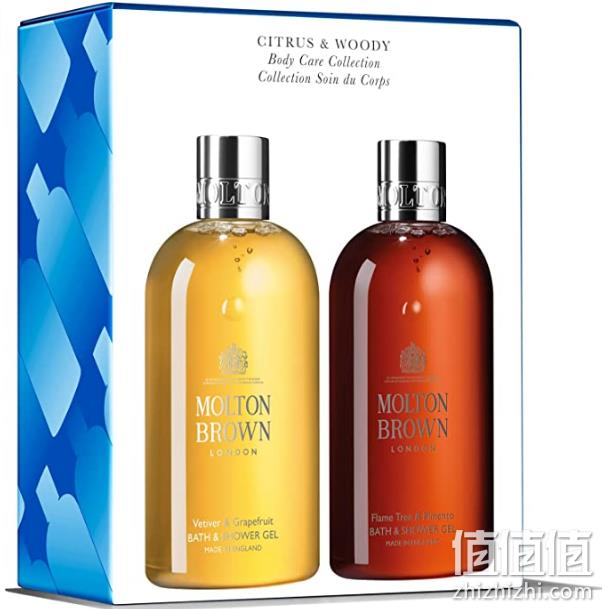 销量第一，Molton Brown 摩顿布朗 香根草葡萄柚+火焰树甘椒沐浴露礼盒 300ml*2瓶 204.1元（天猫旗舰店260元+260元） 值值值-买手聚集的地方