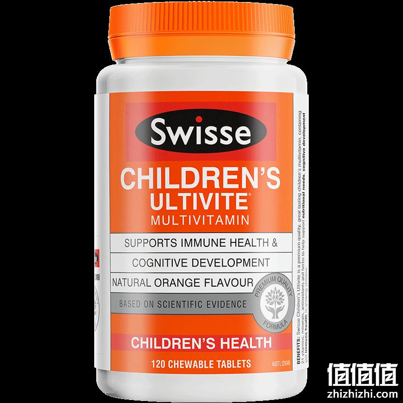 Swisse 斯维诗 儿童复合维生素咀嚼片 120片 69元包邮包税（双重优惠） 值值值-买手聚集的地方