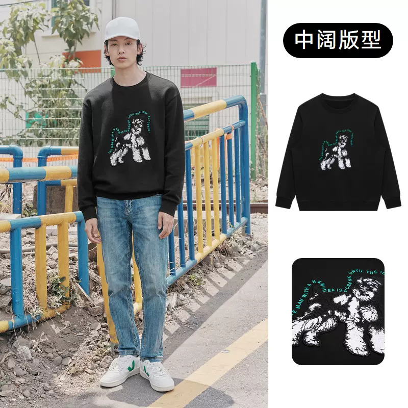 GXG 春夏男士圆领潮流刺绣美式卫衣合辑 22款 99元包邮（需领券） 值值值-买手聚集的地方
