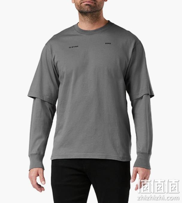 G-STAR RAW Boxy 男士双层T恤 D21197 209.53元 值值值-买手聚集的地方