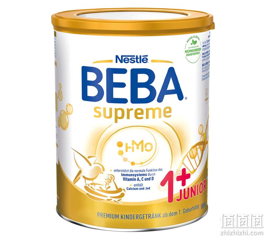 亚马逊销冠！超高端，Nestlé 雀巢 BEBA贝巴 Supreme至尊版 1+段幼儿奶粉800g*6罐装 871.11元，折合到手158元/罐 值值值-买手聚集的地方