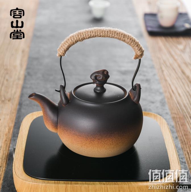 茶博会获奖品牌，容山堂 粗陶提梁壶煮茶器 2款 88.1元包邮（双重优惠） 值值值-买手聚集的地方