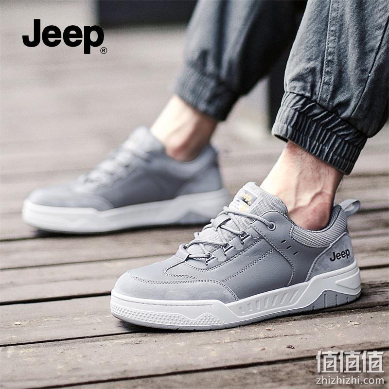 Jeep 吉普 男士英伦复古休闲板鞋 三色 198元包邮（需用券） 值值值-买手聚集的地方