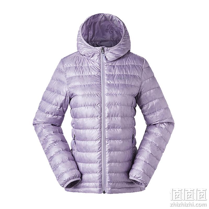 低过双11！Marmot 土拨鼠 Highlander 女士700蓬轻薄款连帽羽绒服 V79360 双重优惠399元包邮 值值值-买手聚集的地方
