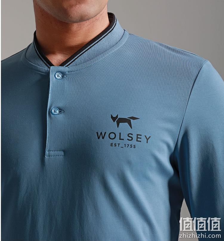 降￥60！英国皇室266年品牌，Wolsey 男士60S长绒棉高尔夫长袖立领/翻领Polo衫 多色 新低139元包邮（需领券） 值值值-买手聚集的地方