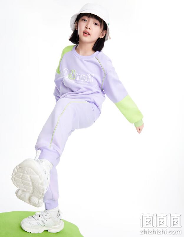 Annil 安奈儿 2023年春新款儿童圆领卫衣卫裤运动套装（100~170码）4色 158.91元包邮（双重优惠） 值值值-买手聚集的地方