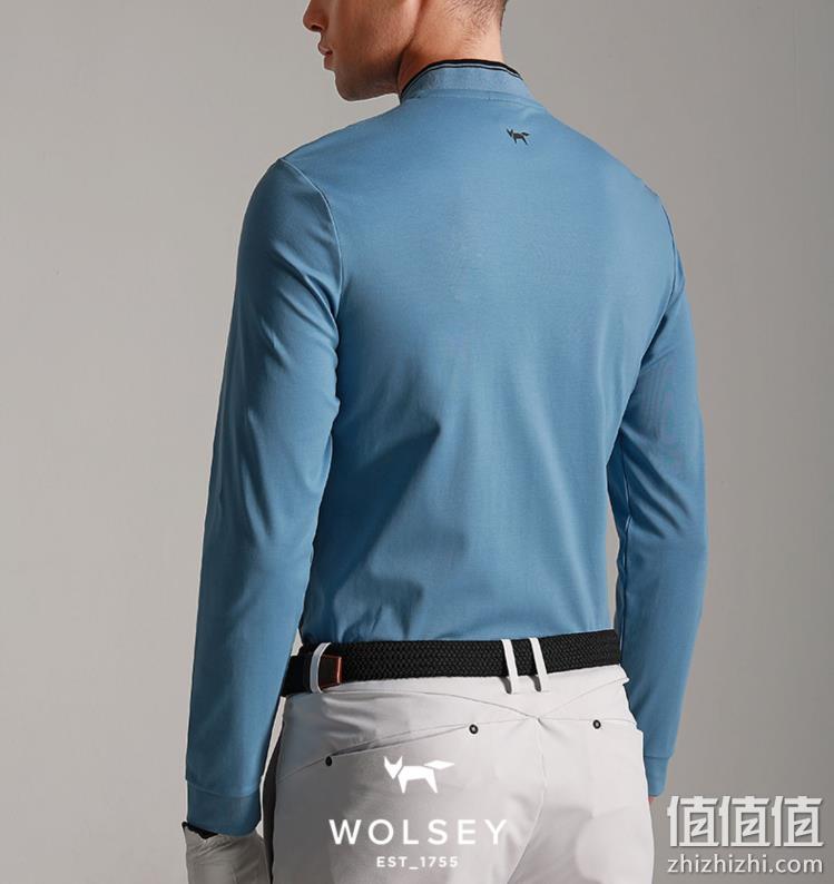 降￥60！英国皇室266年品牌，Wolsey 男士60S长绒棉高尔夫长袖立领/翻领Polo衫 多色 新低139元包邮（需领券） 值值值-买手聚集的地方