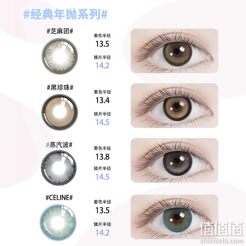 天后 彩色隐形眼镜/美瞳年抛2片装*2盒 29.81元包邮（双重优惠） 值值值-买手聚集的地方