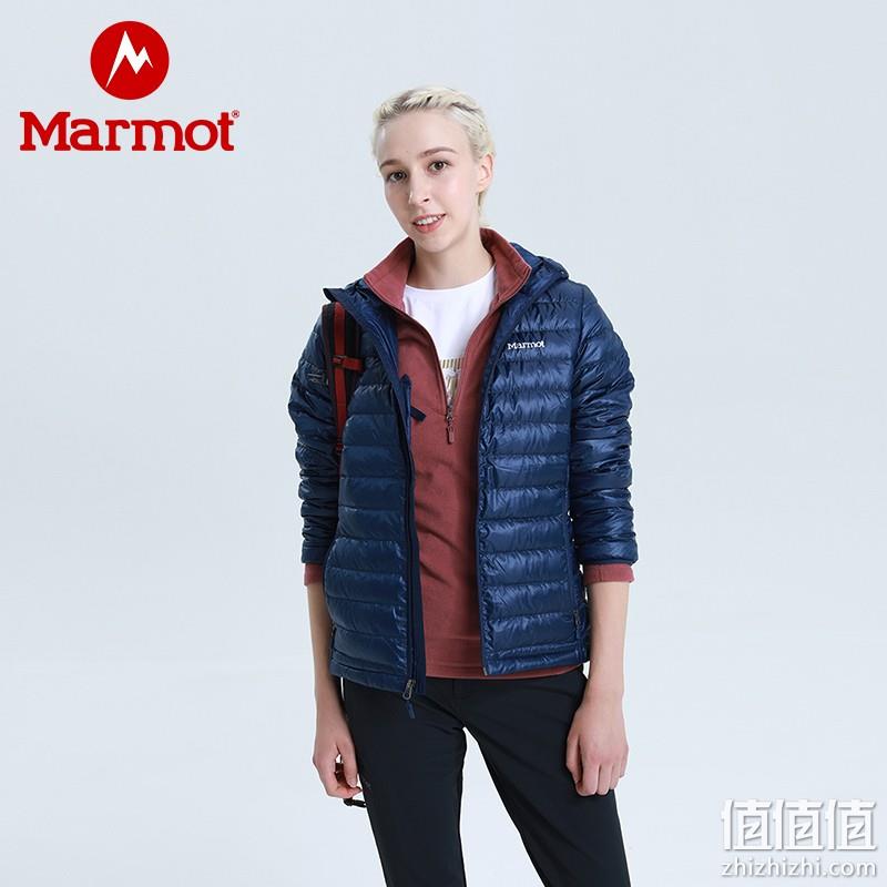 低过双11！Marmot 土拨鼠 Highlander 女士700蓬轻薄款连帽羽绒服 V79360 双重优惠399元包邮 值值值-买手聚集的地方