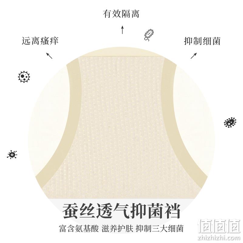 图兰朵 高弹裸感冰肌蚕丝内档女士内裤 8条 79.9元包邮（需领券） 值值值-买手聚集的地方
