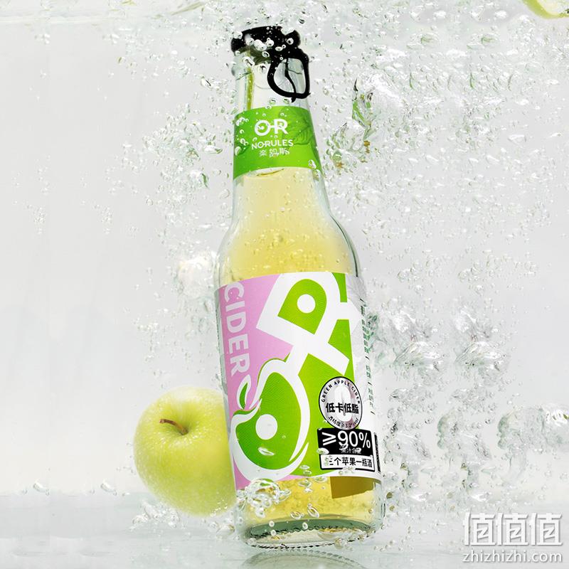 OR 乐如斯 青苹果西达汽泡酒230mL*6瓶 29.9元包邮（需领券） 值值值-买手聚集的地方