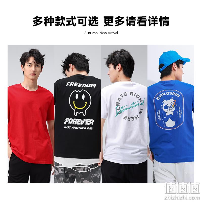Jeanswest 真维斯 男士纯棉圆领短袖T恤 多款可选 29.9元包邮（需用券） 值值值-买手聚集的地方