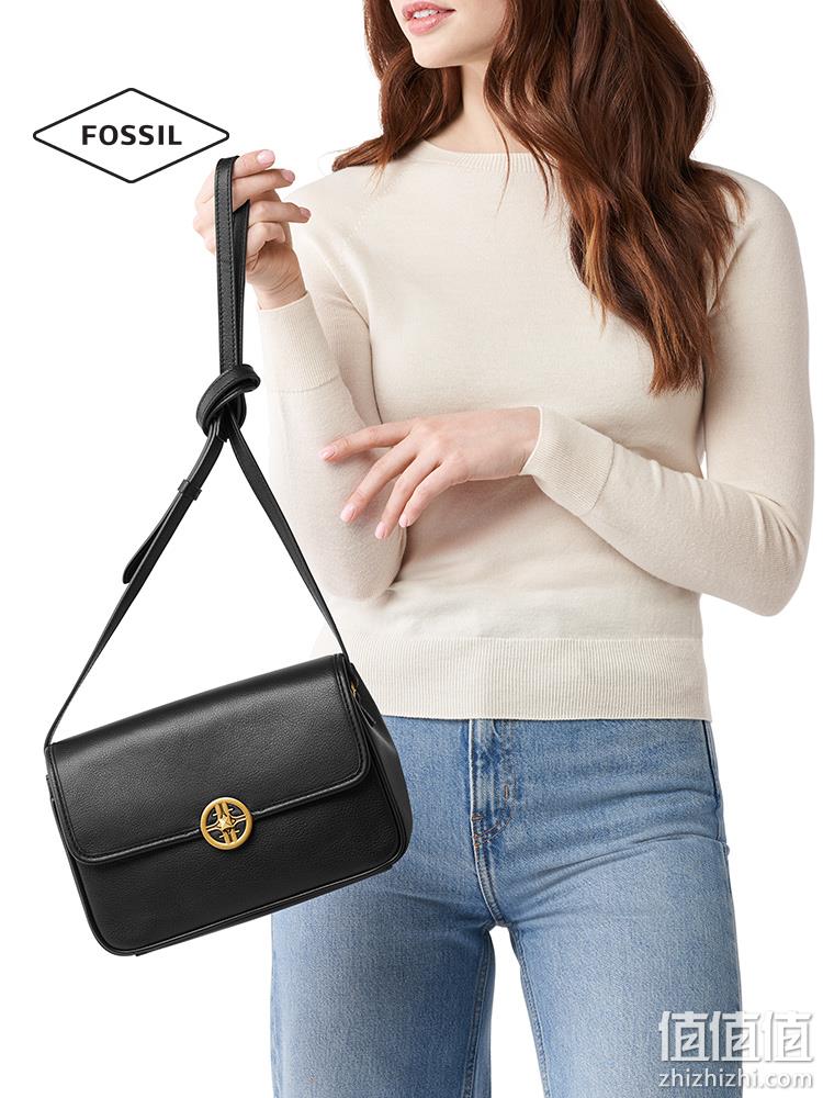 Fossil 化石 JASMINE系列 女士真皮单肩包 SHB2884001 2色 576.3元包邮（双重优惠） 值值值-买手聚集的地方