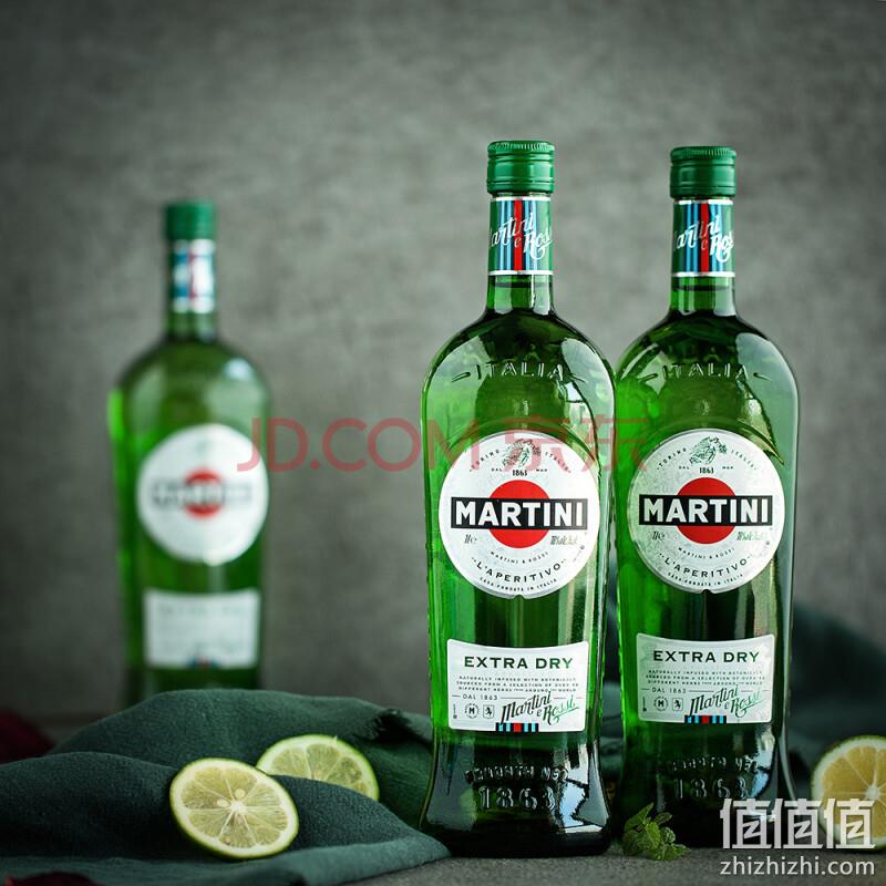 意大利进口，007御用 Martini 马天尼 味美思 干威末酒 1L*2件 150元包邮（75元/瓶） 值值值-买手聚集的地方