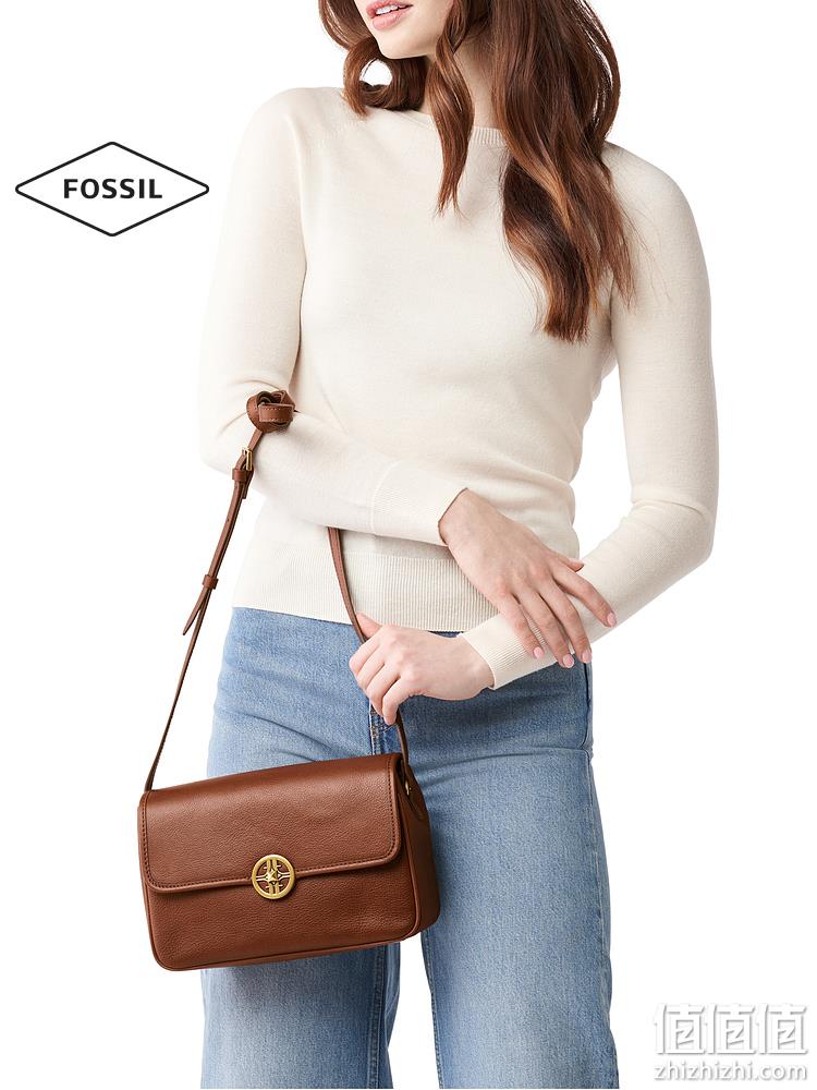 Fossil 化石 JASMINE系列 女士真皮单肩包 SHB2884001 2色 576.3元包邮（双重优惠） 值值值-买手聚集的地方