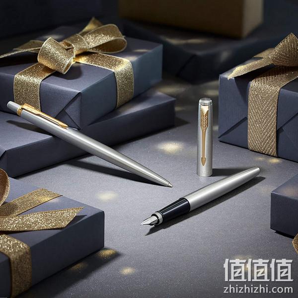Parker 派克 Jotter乔特系列 银杆银夹 钢笔+圆珠笔 M尖 礼盒套装 122元 值值值-买手聚集的地方