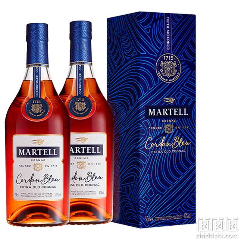 MARTELL 马爹利 蓝带 XO级干邑白兰地 500mL*2瓶 1561元包邮（780.5元/瓶） 值值值-买手聚集的地方