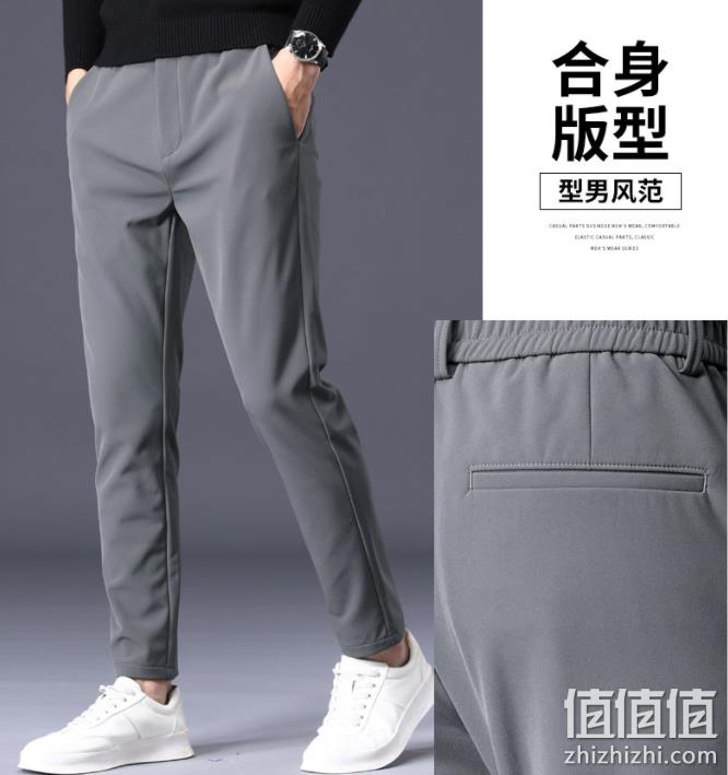 罗蒙 2023春季新款 男士直筒修身休闲裤 多色 89元包邮（需领券） 值值值-买手聚集的地方