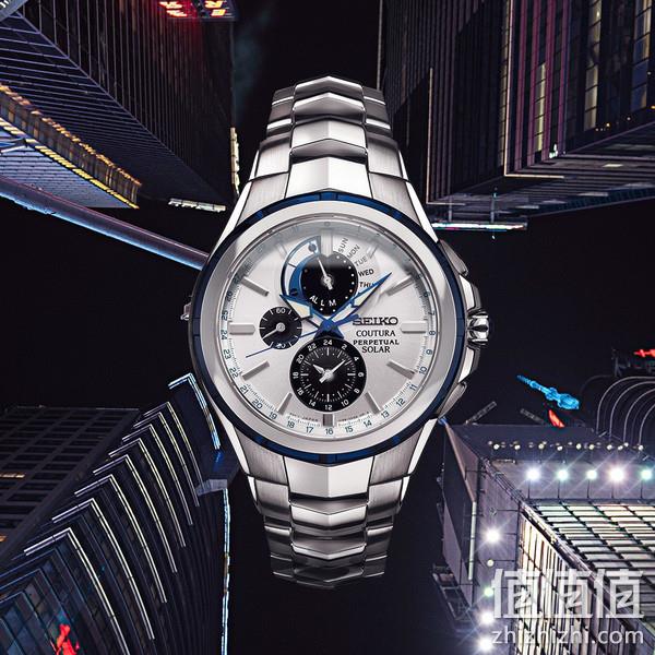 Seiko 精工 Coutura系列 SSC787 男士光动能电波表 新低1664.21元 值值值-买手聚集的地方