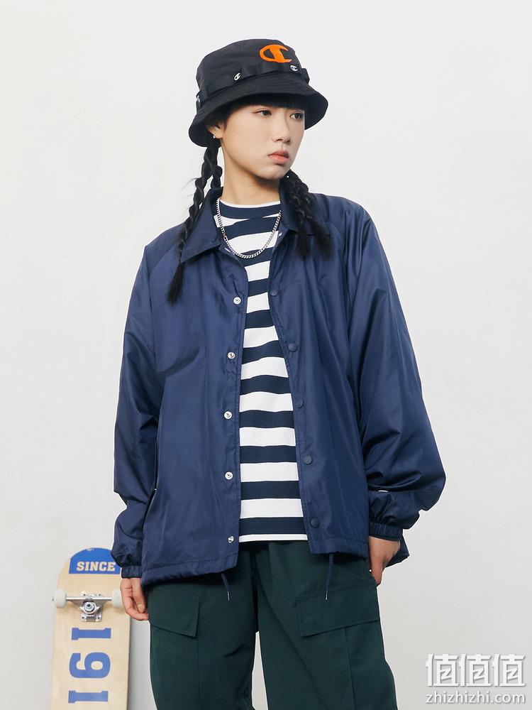 Champion 冠军 男女同款纯色休闲教练夹克外套 C3-V604 370.81元（天猫折后921元） 值值值-买手聚集的地方