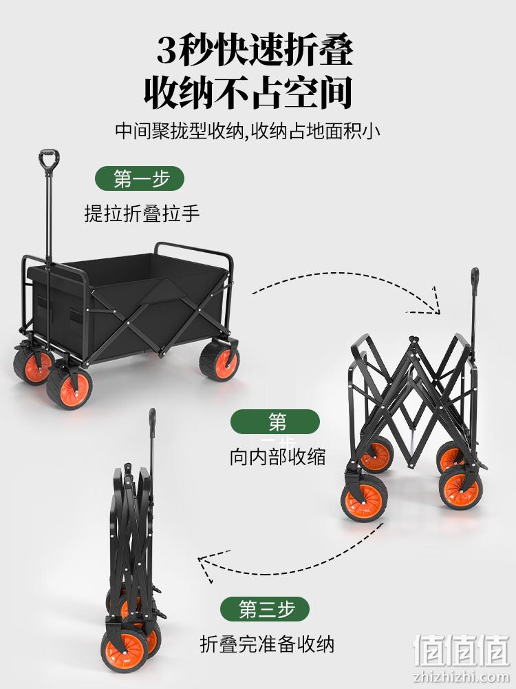 羽克 可折叠户外露营车 99元包邮起（需用券） 值值值-买手聚集的地方