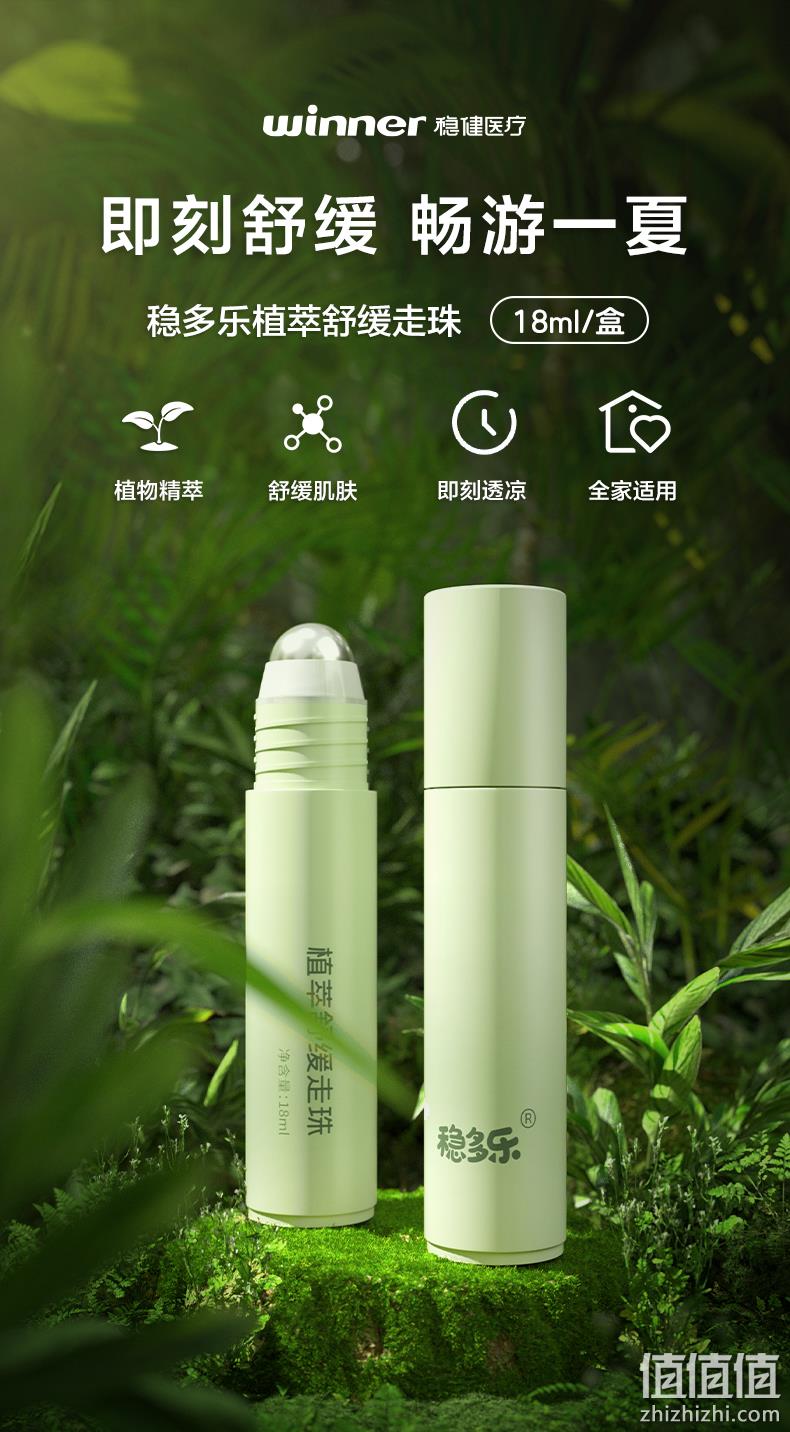 Winner 稳健 稳多乐 儿童消肿舒缓植萃走珠冰露 18ml 19.9元包邮(需领券) 值值值-买手聚集的地方