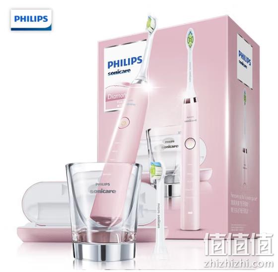 PHILIPS 飞利浦 HX9362/67 钻石声波震动牙刷 自带钻石刷头*2支 599元包邮 值值值-买手聚集的地方