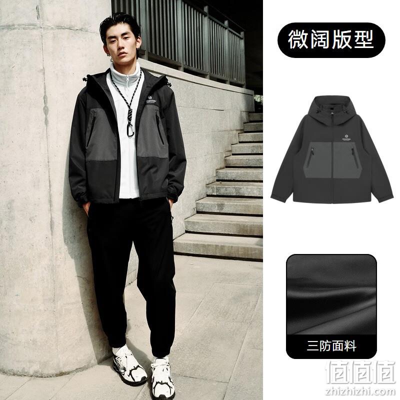 GXG 男士三防连帽棒球服夹克 2色 289元包邮（需领券） 值值值-买手聚集的地方