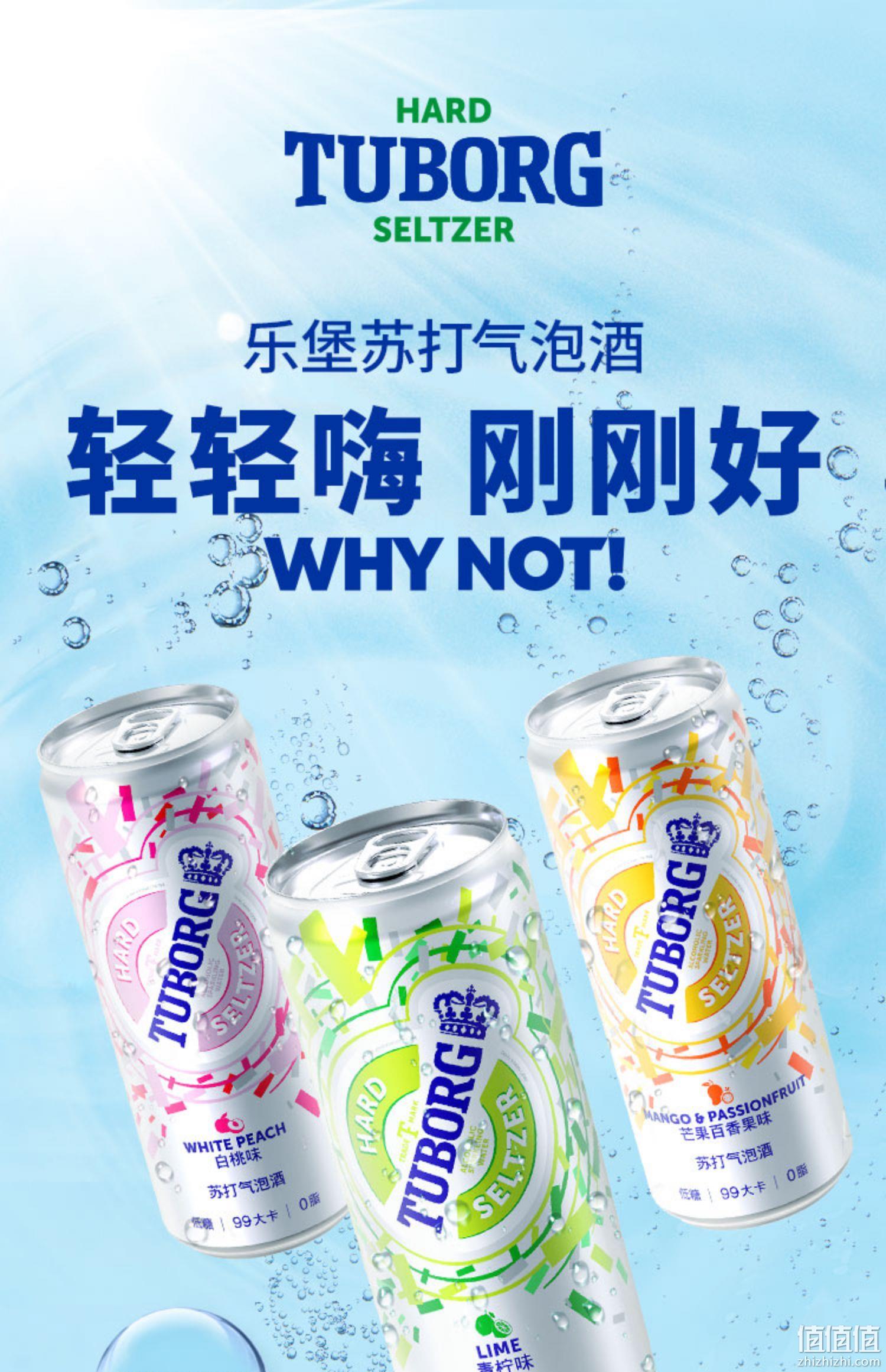 嘉士伯旗下 Tuborg 乐堡 果味苏打气泡酒 三口味 330ml*12罐新低29.8元包邮（需领券） 临期白菜！ 值值值-买手聚集的地方
