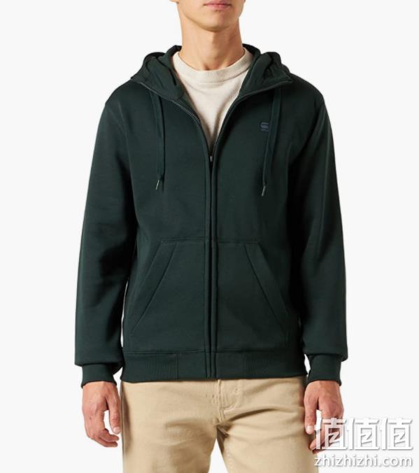 G-STAR RAW Premium Core 男士拉链连帽卫衣 D16122 336.29元（可3件92折） 值值值-买手聚集的地方