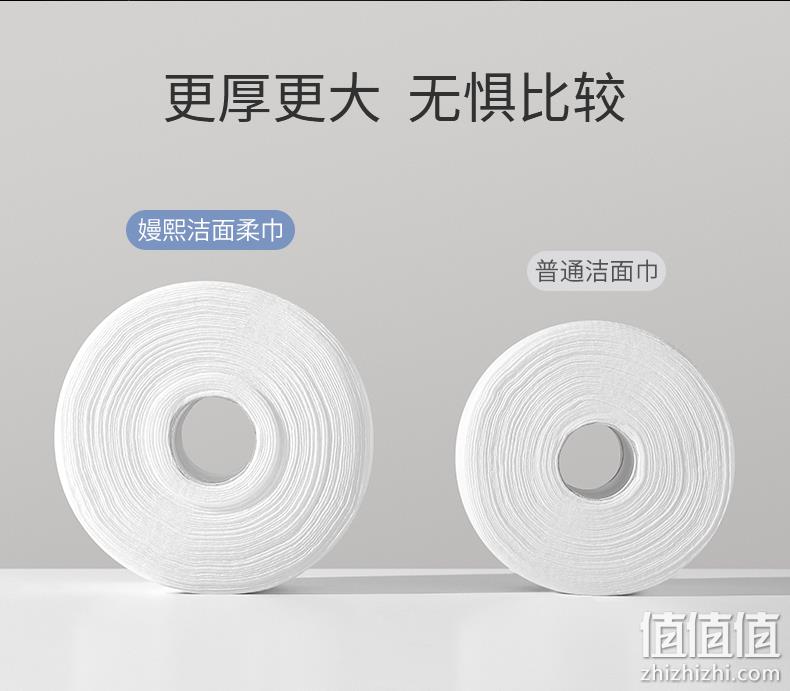 EMXEE 嫚熙 干湿两用一次性加厚卷筒式洗脸巾 72片*3包 26.9元包邮（双重优惠） 值值值-买手聚集的地方