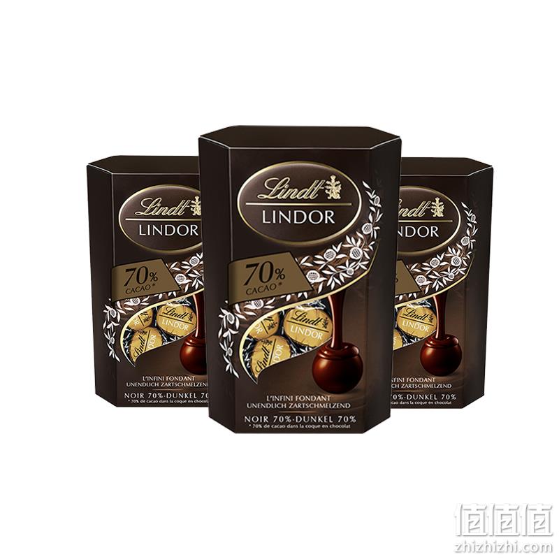 Lindt 瑞士莲 Lindor系列 混合装巧克力球 200g*3件 85元包邮（需用券） 值值值-买手聚集的地方