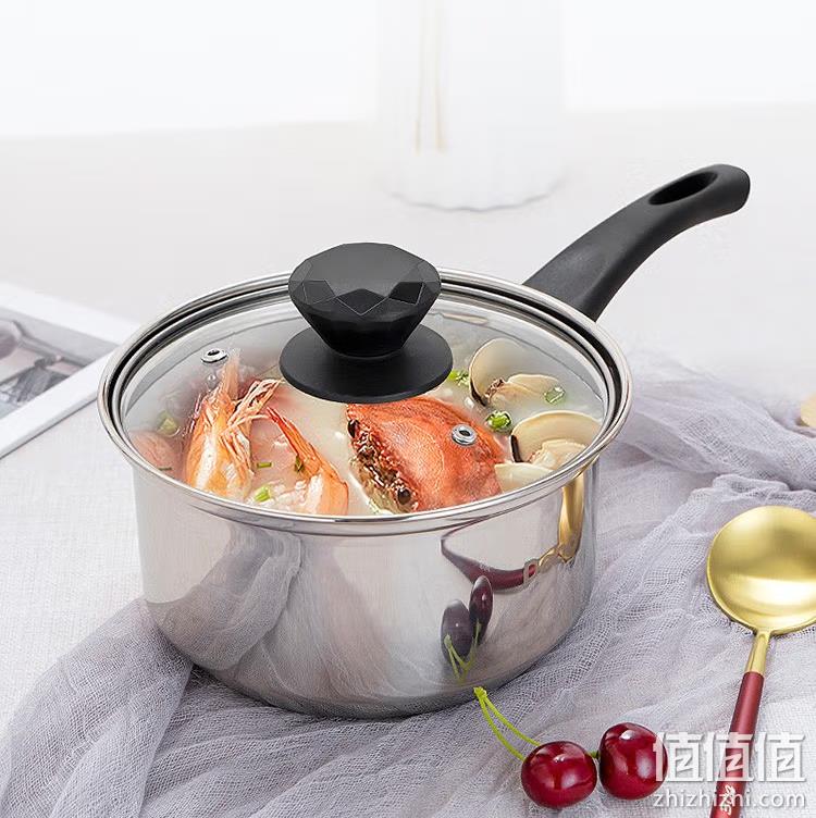 Debo 德铂 贝弗莉 不锈钢小奶锅 18cm 32元包邮（需用券） 值值值-买手聚集的地方