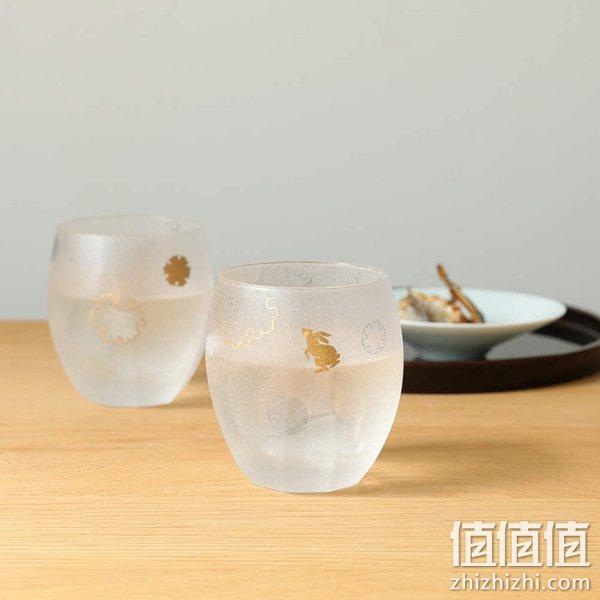 亚马逊销冠！Aderia 雪兔镶金 古典酒器玻璃对杯 345ml*2个 124.51元（天猫折后290元） 值值值-买手聚集的地方