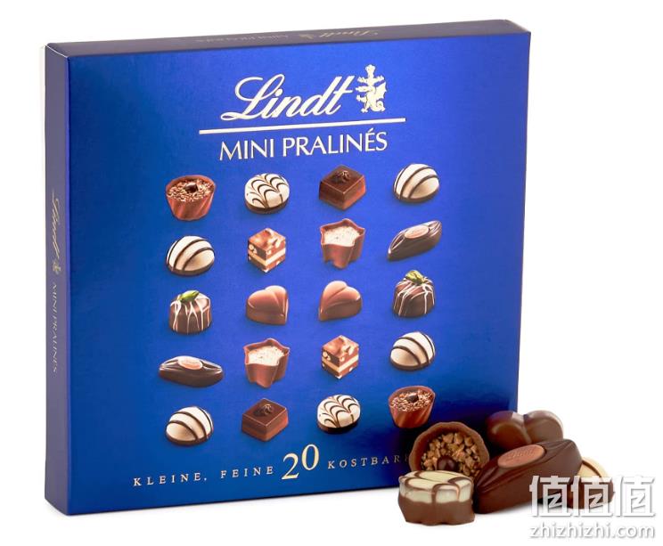 Lindt 瑞士莲 Mini Pralines 迷你花式巧克力糖果礼盒100g*12盒装 434.62元（折39.51元/盒） 值值值-买手聚集的地方