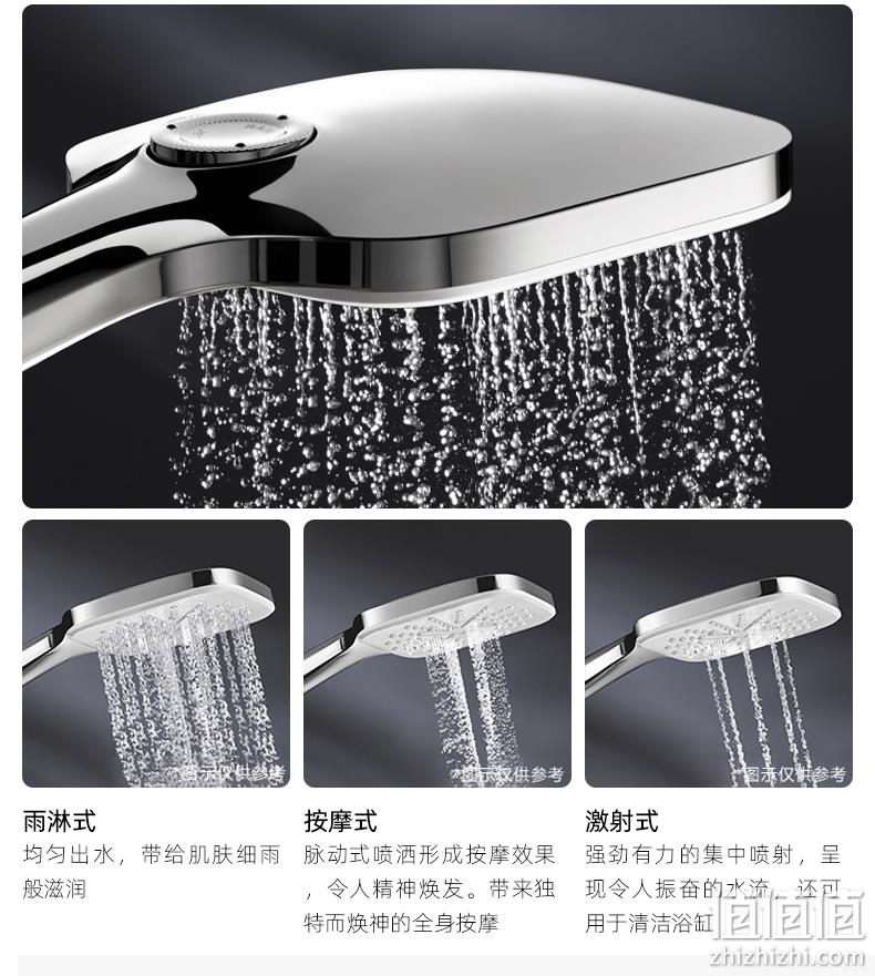 Grohe 高仪 Vitalio 130 维达利 焕活手持三式方形淋浴花洒 26595000 317.6元（可3件92折） 值值值-买手聚集的地方