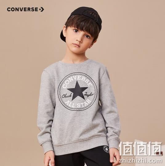 Converse 匡威 儿童毛圈保暖圆领卫衣（110~160码） 多色 79元包邮（需用券） 值值值-买手聚集的地方