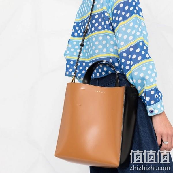 Marni 玛尼 Museo Bag Medium 经典款拼色中号手提托特包 4109元（天猫旗舰店8200元） 值值值-买手聚集的地方