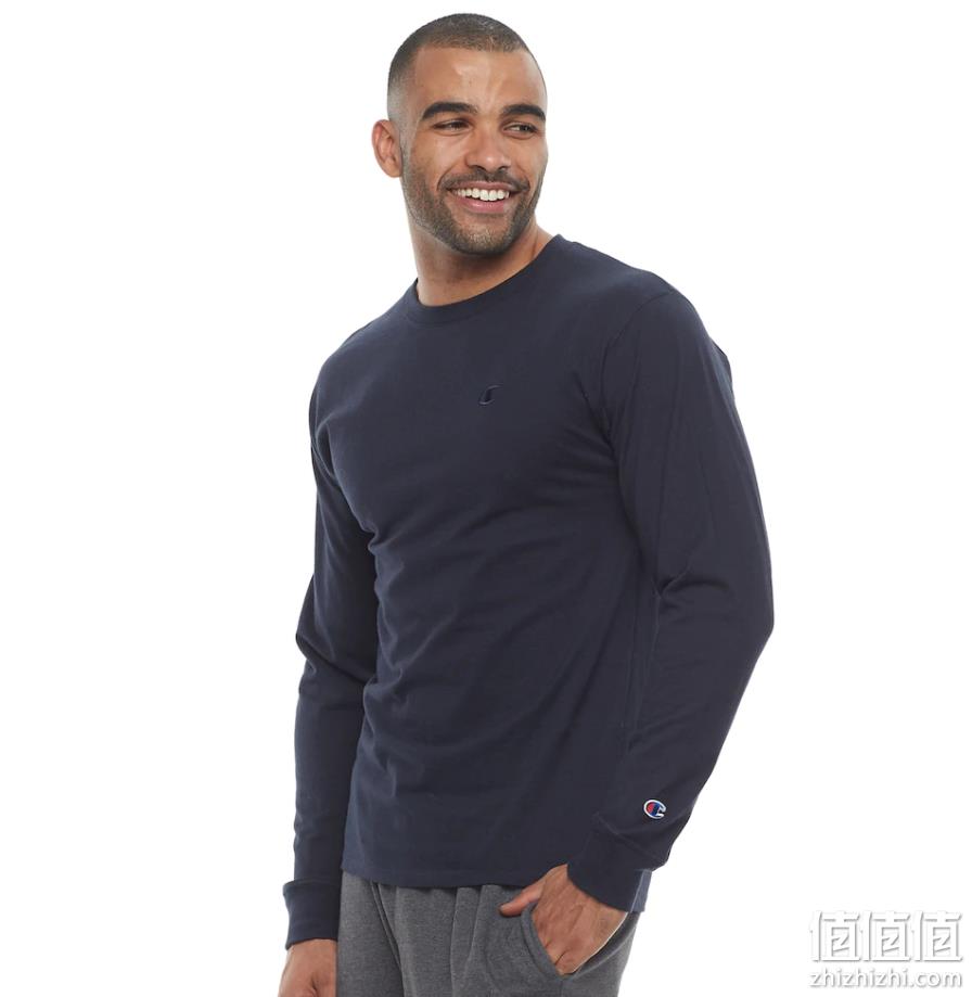Champion 冠军牌 男士经典针织长袖T恤 T2978 69元起 值值值-买手聚集的地方