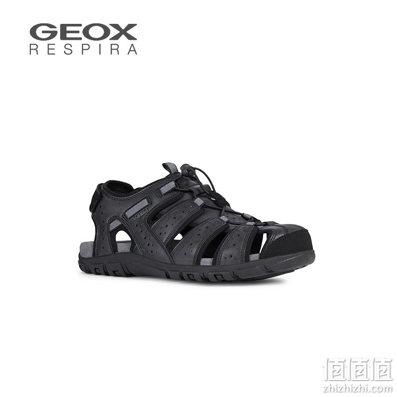 亚马逊销冠！GEOX 杰欧适 UOMO SANDAL STRAD 男士镂空透气罗马凉鞋 U6224B 344.41元 值值值-买手聚集的地方