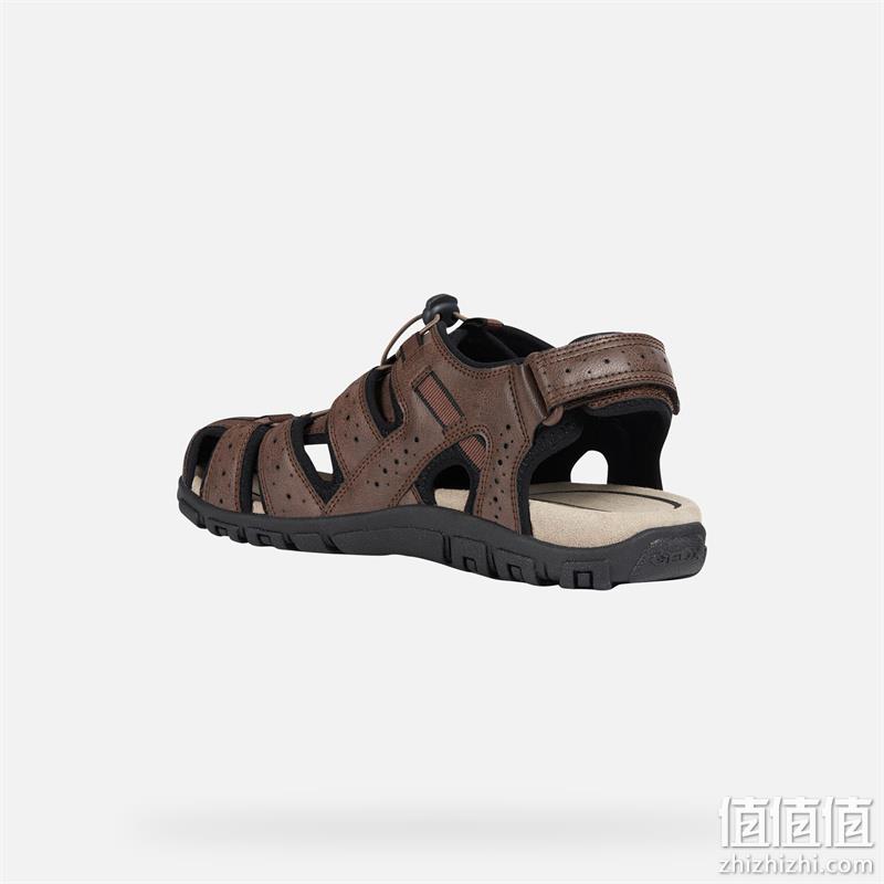 亚马逊销冠！GEOX 杰欧适 UOMO SANDAL STRAD 男士镂空透气罗马凉鞋 U6224B 344.41元 值值值-买手聚集的地方