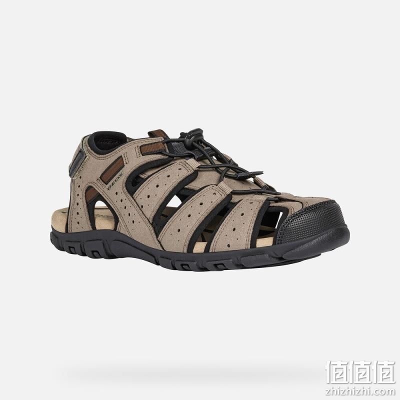 亚马逊销冠！GEOX 杰欧适 UOMO SANDAL STRAD 男士镂空透气罗马凉鞋 U6224B 344.41元 值值值-买手聚集的地方