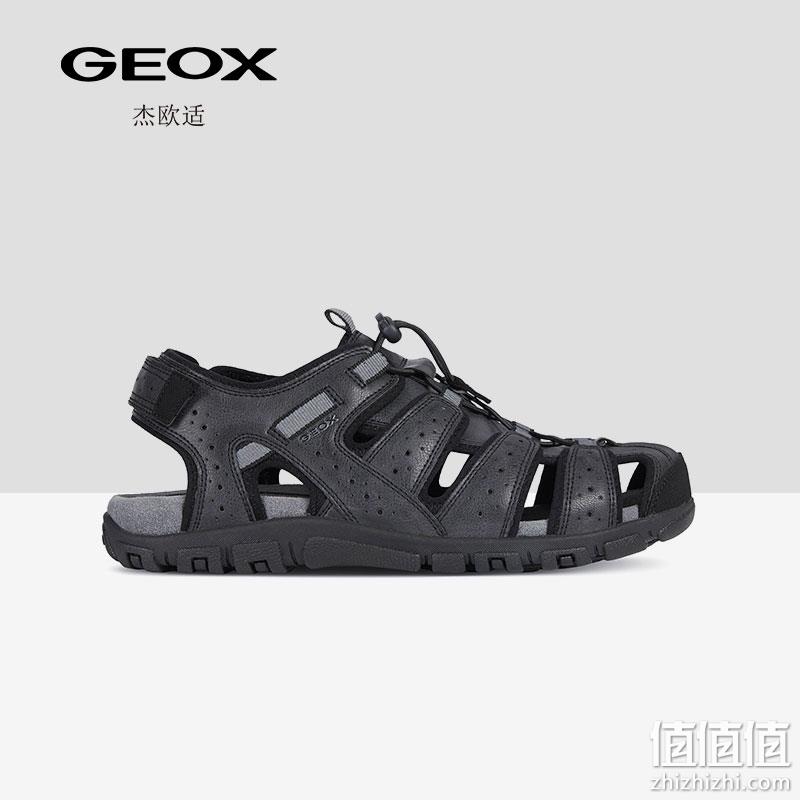 亚马逊销冠！GEOX 杰欧适 UOMO SANDAL STRAD 男士镂空透气罗马凉鞋 U6224B 344.41元 值值值-买手聚集的地方