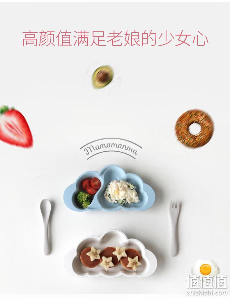 Hoppetta 10mois 竹纤维宝宝云朵餐具套装 181.24元（天猫349元） 值值值-买手聚集的地方
