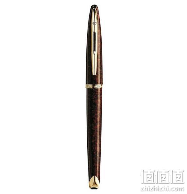 法国产，Waterman 威迪文 Carène 海韵 琥珀纹珍漆金夹墨水笔 M尖 986.92元 值值值-买手聚集的地方